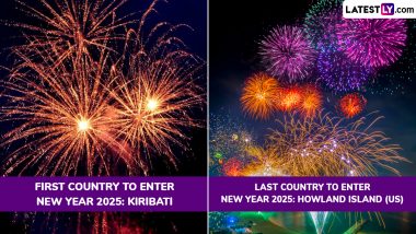 First and Last Countries To Celebrate New Year 2025: Which Is the First Country To Enter New Year? Know When January 1 Begins Around the World at Different Time Zones