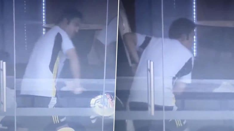 Gautam Gambhir Does Shadow Practice in Dressing Room Amid Failure of Indian Batters in IND vs AUS 3rd Test 2024 at the Gabba (Watch Video)