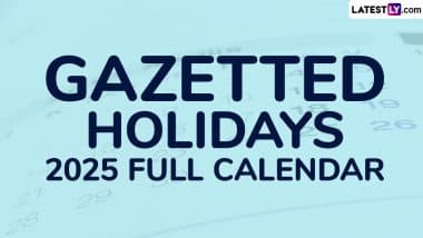 Gazetted Holidays 2025 Full Calendar: Check Public and Bank Holiday Dates for Central and Government Office in India