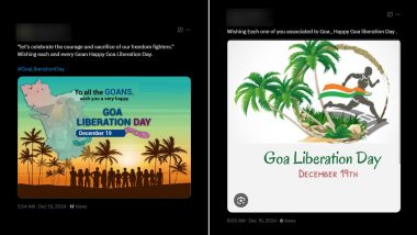 Goa Liberation Day 2024 Greetings and Messages: Netizens Share Quotes, Wishes, Sayings, HD Images, Wallpapers and Videos to Celebrate Liberation of Goa From Portuguese Rule