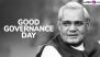 Good Governance Day 2024 Date, History and Significance: All You Need to Know About the Day That Marks the Birth Anniversary of Atal Bihari Vajpayee, India’s Former Prime Minister