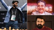 D Gukesh Wins World Chess Championship 2024: Kamal Haasan, Mohanlal and Other Celebrities Congratulate the 18-Year-Old