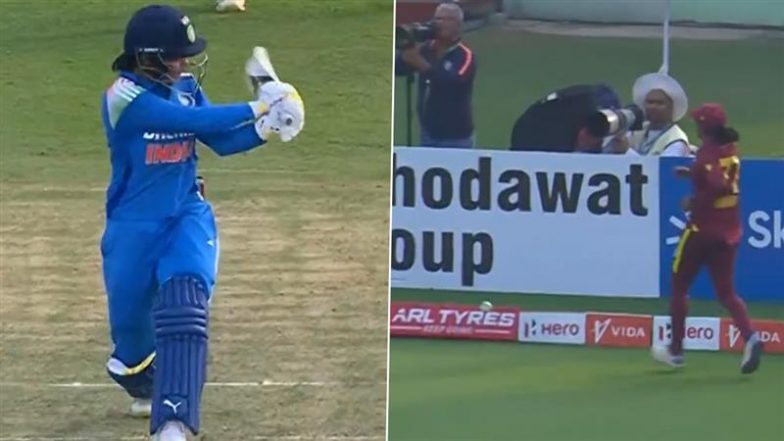 Harleen Deol Century Moment Video: Watch Indian Women's Cricketer Achieve Her Maiden One-Day International Hundred During IND-W vs WI-W 2nd ODI 2024