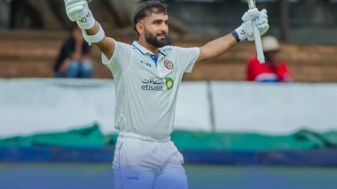 Hashmatullah Shahidi Becomes First Afghanistan Batter To Hit Two Double Hundreds in Tests, Achieves Feat in ZIM vs AFG 1st Test 2024