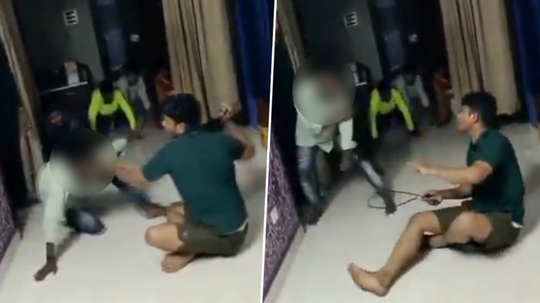 Andhra Pradesh Shocker: Founder of ‘Indian Army Calling’ Coaching Institute Brutally Thrashes Student With Belt; Probe Ordered After Disturbing Video Goes Viral