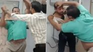 Ahmedabad: Dispute Over TDS Deduction Turns Violent As Customer Brutally Thrashes Union Bank’s Branch Manager in Gujarat, Viral Video Surfaces