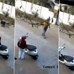 Bhopal: Man Kicked, Punched and Beaten With Belt By Pet Owners For Throwing Stones At Dogs Chasing Him, Video Goes Viral