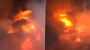 Gwalior Fire: Blaze Erupts in Plastic Factory in Madhya Pradesh, No Casualties Reported (Watch Video)