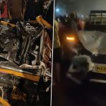 Kurla Road Accident: At Least 3 Killed, 20 Injured After BEST Bus Rams Into Vehicles in Mumbai; Video Surfaces