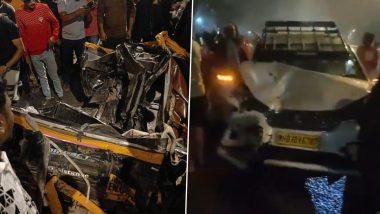 Kurla Road Accident: At Least 3 Killed, 20 Injured After BEST Bus Rams Into Vehicles in Mumbai; Video Surfaces