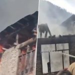 Doda Fire: 3 Houses Gutted As Blaze Erupts At Bhargi Gandoh Bhalesa in Jammu and Kashmir, Firefighting Operations Underway (Watch Video)