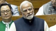 PM Modi Speech in Lok Sabha: Prime Minister Narendra Modi Thanks Makers of Constitution, Describes India As ‘Mother of Democracy’ (Watch Videos)