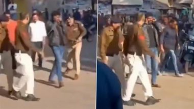 Rajasthan: Youth Paraded in Market, Thrashed by Cops For Teasing School-Going Girls; Viral Video Surfaces