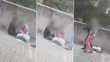 Kanpur Shocker: 2 Men Kick, Punch and Drag Girl on Busy Street in UP, Bystanders Record Video As She Screams For Help; 2 Arrested