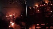 Shimla Fire: Blaze Erupts in Building in Krishna Nagar, No Injuries Reported (Watch Video)