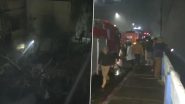 New Alipore Fire: Blaze Erupts in A Slum Area in Kolkata, Firefighting Operations Underway (Watch Video)