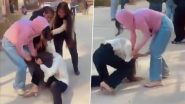 WWW-Style Brawl in Greater Noida: 2 Female Students Fight, Pull Each Other’s Hair in Knowledge Park; Video Goes Viral