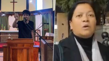 Meghalaya: Social Media Influencer Akash Sagar Enters Church in Mawlynnong Village, Shouts ‘Jai Shri Ram’ and Films Act, Case Registered As Video Goes Viral