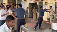 Mandya: Ex-Municipal President’s Son Assaults Police Constable After He Slaps Him in Karnataka, Arrested As Video Goes Viral