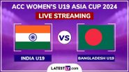 India vs Bangladesh, ACC Women’s U19 Asia Cup 2024 Final Live Streaming Online: How To Watch IND-W U19 vs BAN-W U19 Cricket Match Free Live Telecast on TV?