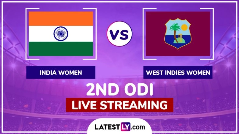 India Women vs West Indies Women Free Live Streaming Online, 2nd ODI 2024: How To Watch IND-W vs WI-W Cricket Match Live Telecast on TV?