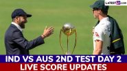 India vs Australia Live Score Updates of 2nd Test 2024 Day 2: Get Live Commentary and Full Scorecard Online of IND vs AUS Cricket Match