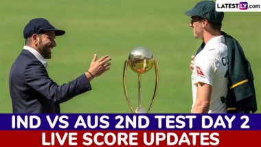 India National Cricket Team vs Australia National Cricket Team Live Score Updates of 2nd Test Day 2