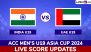 UAE U19 124/8 in 37.1 Overs | India Under-19 vs United Arab Emirates Under-19 Live Score Updates of ACC Men's U19 Asia Cup 2024: Ayush Mhatre Runs Out Uddish Suri