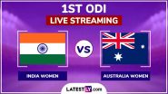 India Women vs Australia Women Free Live Streaming Online, 1st ODI 2024: How to Watch IND-W vs AUS-W Cricket Match Live Telecast on TV?