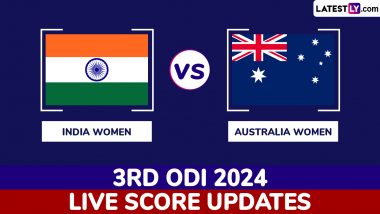 AUS-W Win by 83 Runs | India Women vs Australia Women Highlights of 3rd ODI 2024: Ashleigh Gardner, Annabel Sutherland Shine as Hosts Secure Massive Win