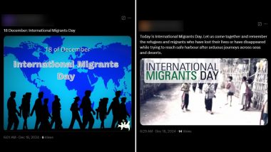 International Migrants Day 2024 Sayings and Quotes: Netizens Share HD Images, Wallpapers, Messages and Posts to Observe the Day