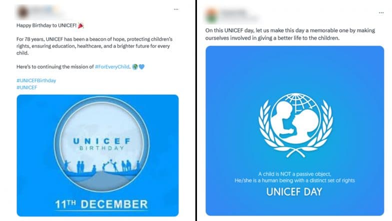 International UNICEF Day 2024 Messages and Quotes: Netizens Share HD Images, Wallpapers, Motivational Sayings and Posts to Observe the Day