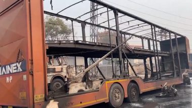 Rajasthan Fire: 4 Dead, 30 Injured, Vehicles Incinerated As LPG Tanker Explodes in Jaipur