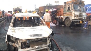 Eyewitnesses Recount Horror After LPG Tanker Collides With Multiple Vehicles on Jaipur Highway