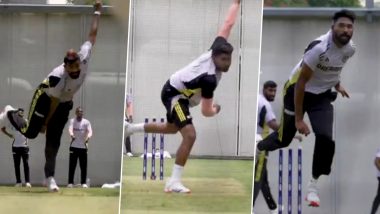 Jasprit Bumrah, Mohammad Siraj, Harshit Rana and Other Indian Bowlers Show 'Relentless Effort' in Nets Ahead of IND vs AUS Boxing Day Test (Watch Video)