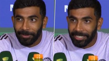 Jasprit Bumrah Gives Hilarious Response After Journalist Says He’s Not the ‘Best Person’ To Answer Question on India’s Batting Failure in IND vs AUS 3rd Test 2024, Says ‘Use Google and See Who’s Got the Most Runs in a Test Over’ (Watch Video)