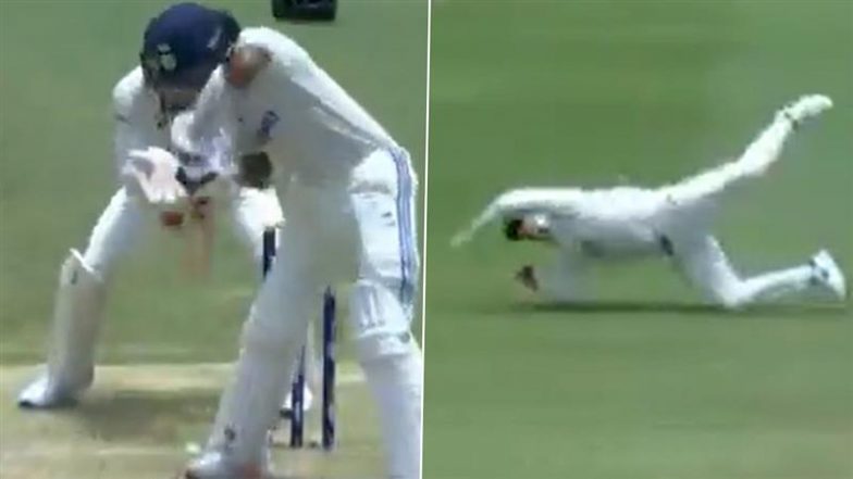 KL Rahul Wicket Video: Watch Steve Smith Take a Stunning Catch To Dismiss Indian Batter During IND vs AUS BGT 2024–25 3rd Test