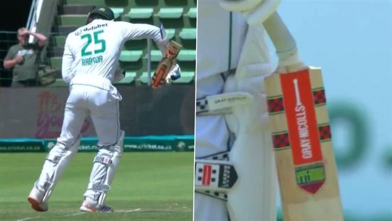 Lahiru Kumara's Fiery Delivery Snaps Kagiso Rabada's Bat in Pieces During SA vs SL 2nd Test 2024 (Watch Video)