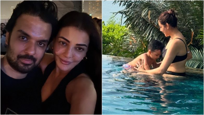 Kajal Aggarwal Bikini Photo From 'Decembering' Photo Dump on Instagram Goes Viral, Indian Actress Enjoys Quality Time With Husband Gautam Kitchlu and Son Neil