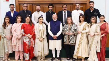 Ranbir Kapoor-Alia Bhatt, Kareena Kapoor Khan-Saif Ali Khan and Others Meet PM Narendra Modi in Delhi to Extend Invitation for ‘Raj Kapoor 100 Film Festival’ (View Pics)