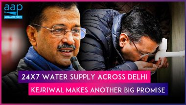 Arvind Kejriwal Makes Another Big Promise Ahead of Delhi Assembly Elections 2025, Promises 24-Hour Water Supply to Every Household