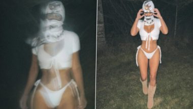 Kim Kardashian Breaks the Internet With All-White Bikini Look, Reality TV Star Rewrites Winter Fashion Rules in Unexpected Outfit! (View Pictures)