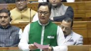 ‘Indian Constitution Longest and Most Beautiful’: Union Minister Kiren Rijiju Lauds Its Inclusive Character During Constitution Debate in Lok Sabha (Watch Video)