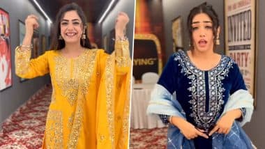 Kulhad Pizza Couple Latest Viral Videos: Sehaj Arora’s Wife Gurpreet Kaur Stuns in Traditional Outfits, Serves Major Ethnic Style Goals for Wedding Season (Watch)