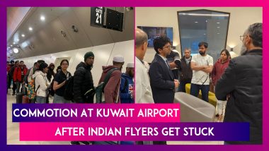 Indian Passengers Onboard Gulf Air Flight Depart for Manchester After Being Stranded at Kuwait Airport for Hours Without Food & Water