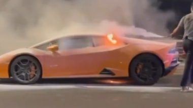 Gautam Singhania Shares Video of Burning Lamborghini Car on Coastal Road in Mumbai, Raises Concern