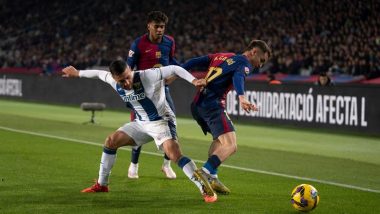 Barcelona 0–1 Leganes, La Liga 2024–25: Sergio Gonzalez Scores As Los Pepineros Stun Hansi Flick's Men to Secure Three Points