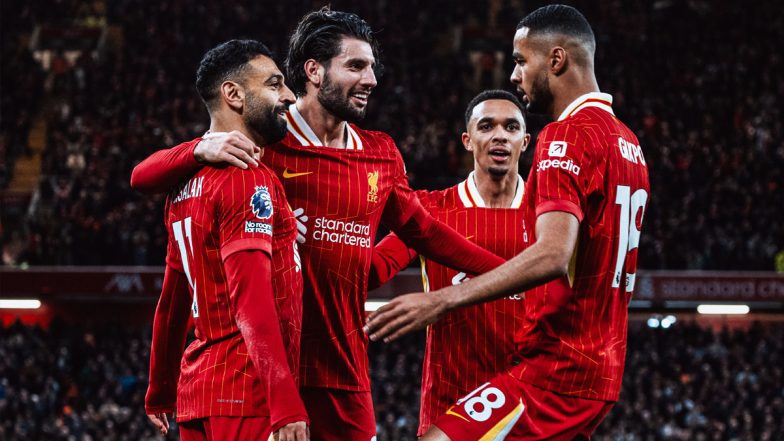 Liverpool 2–0 Manchester City, Premier League 2024–25: Cody Gakpo, Mohamed Salah Score As Arne Slot's Side Beat Pep Guardiola and Men