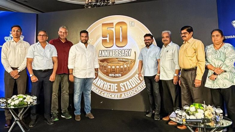 Mumbai Cricket Association to Celebrate Wankhede Stadium's 50th Anniversary from January 12-19