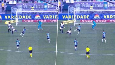 Memphis Deepay Scores an Iconic Overhead Kick Goal During Gremio vs Corinthians Brazilian Serie A 2024-25 Match (Watch Video)